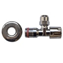 self-sealing angle valve 3/8" x 10 mm