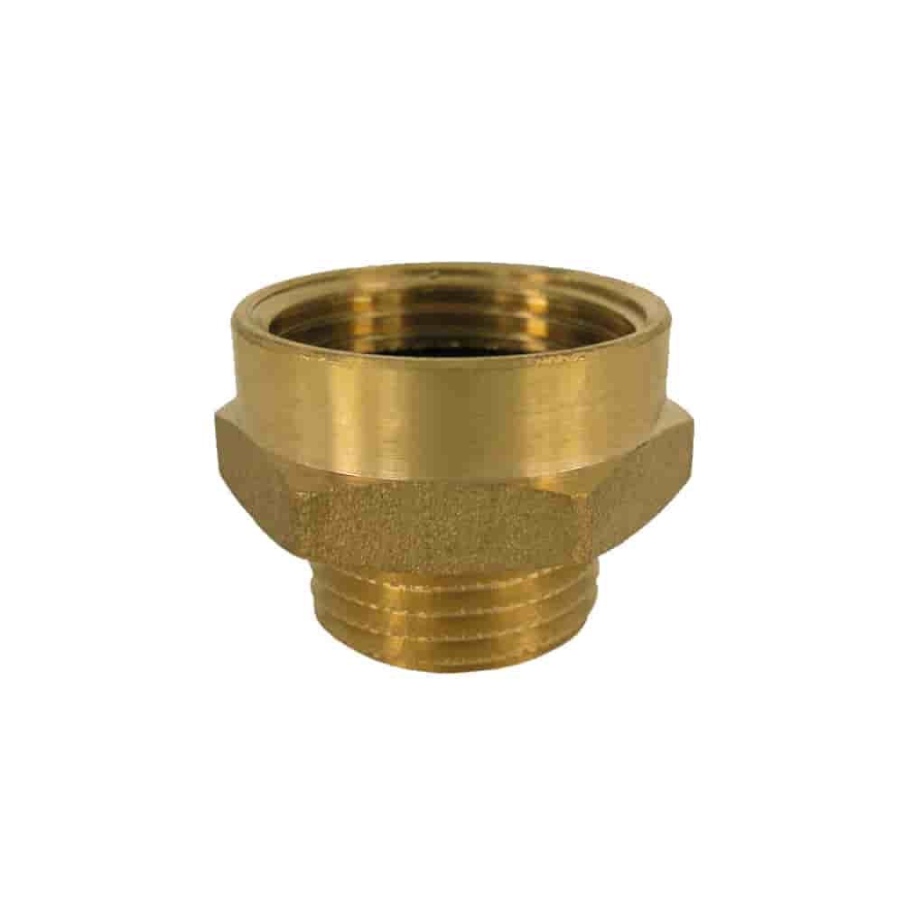 Threaded Fitting Brass Double Nipple Extended 1" M x 1 1/4" F