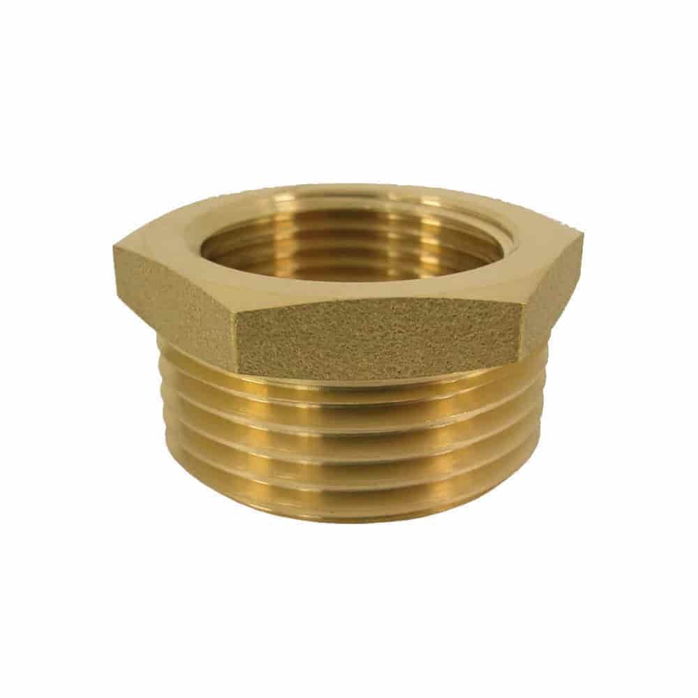 Threaded Fitting Brass Reducer 2" Male x 1 1/4" Female