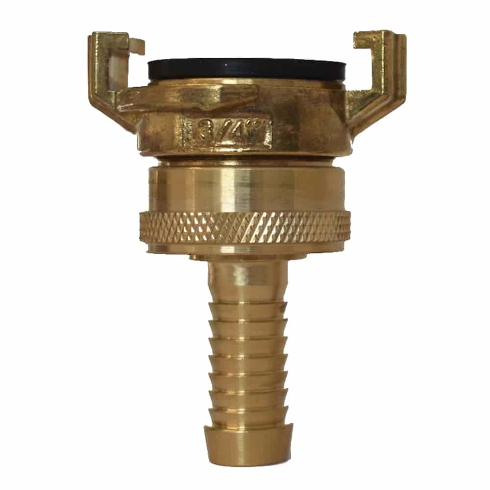 Brass Suction Coupling with Locknut 1/2" Inch