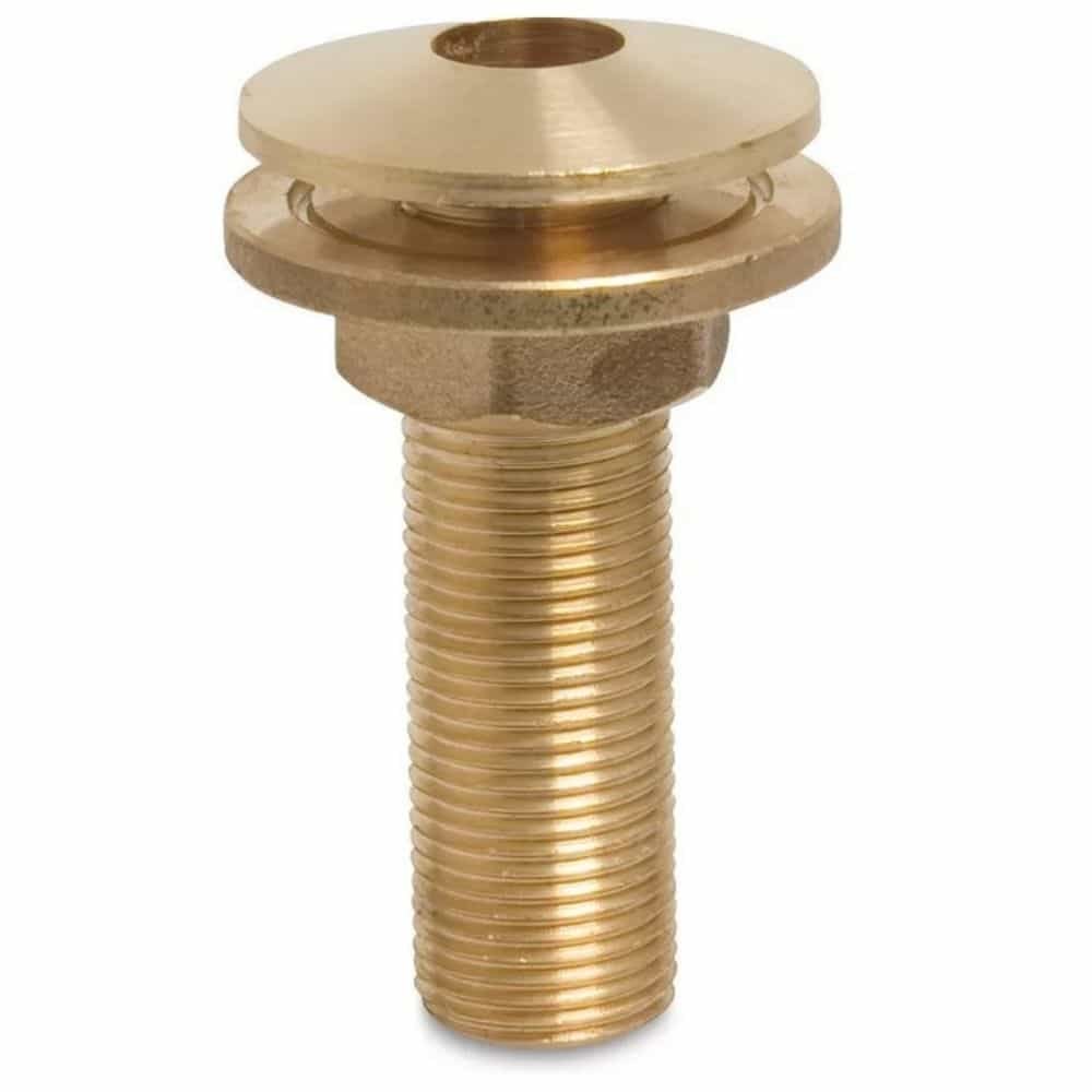 Threaded Fitting Brass Pass-Through 3/4" Male Thread