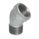 Threaded Fitting Malleable Cast Iron Elbow 45° 1" Female x 1" Male