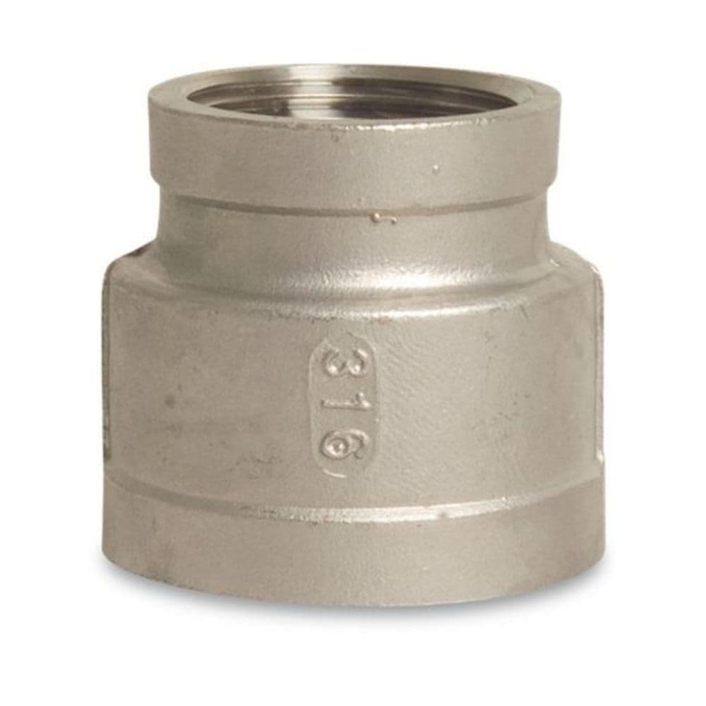 Threaded Fitting Stainless Steel Reducing Coupling 1 1/4" IG x 1" IG