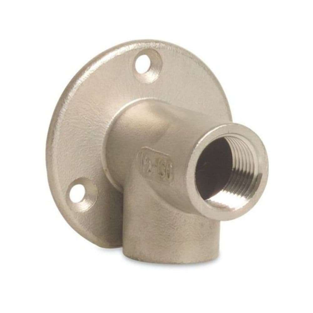 Threaded Fitting Stainless Steel 304 Wall Elbow 90° 1/2" Female Thread