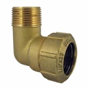 Brass PE Pipe Fitting 90° Elbow Male 32x1"