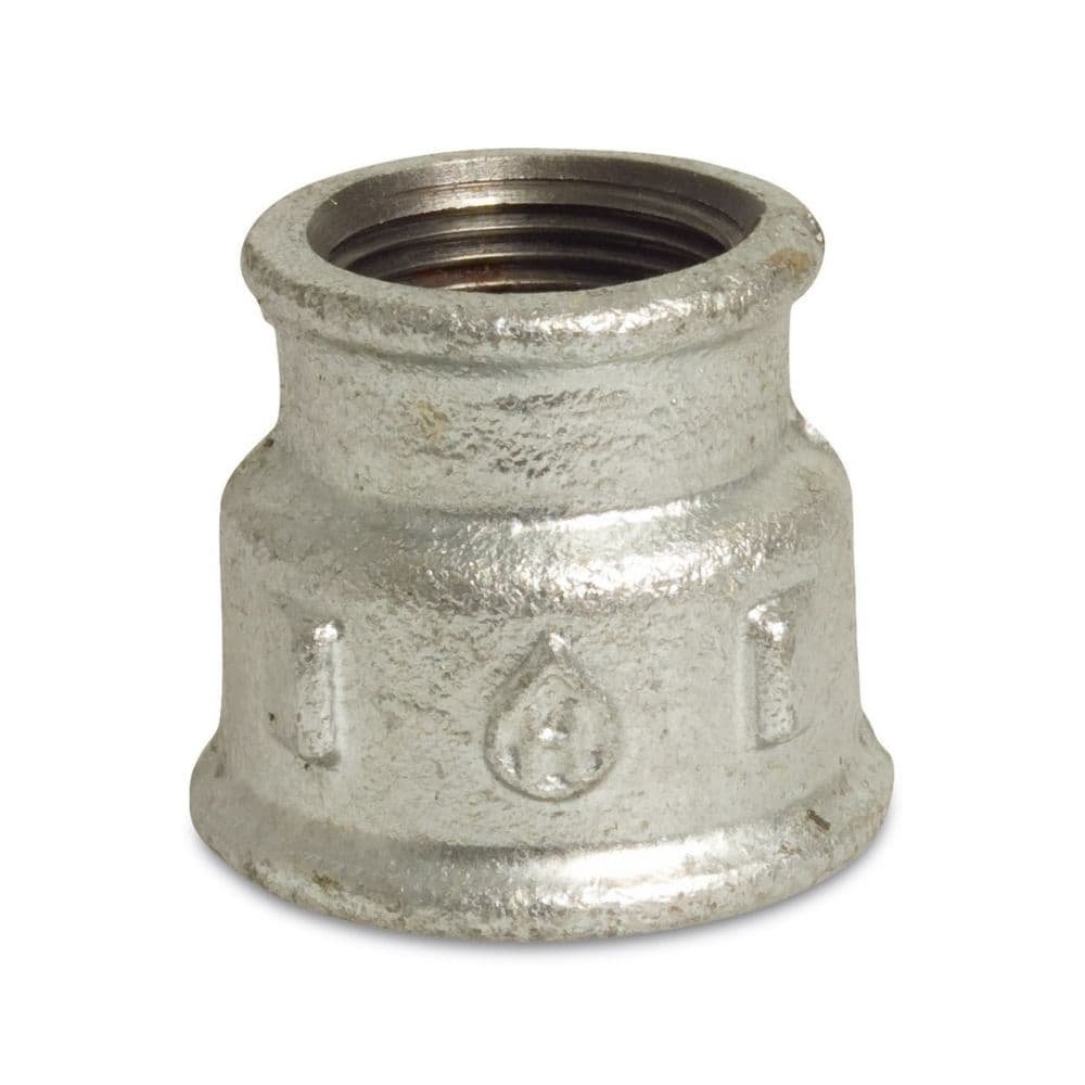 Threaded Fitting Malleable Iron Reducing Socket 1 1/2" F x 1 1/4" F