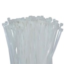 100 Cable Ties 530x7, 6mm Natural (white) PA6.6