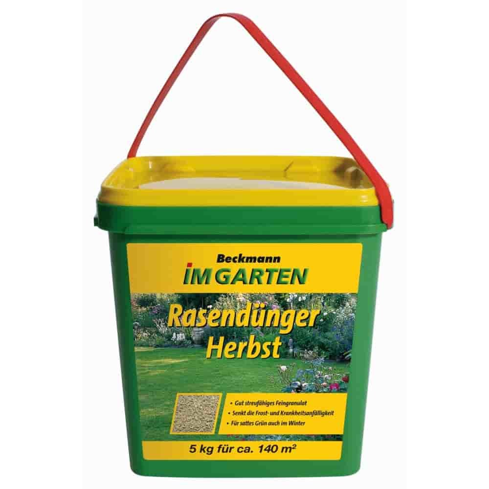 5 kg Lawn Fertilizer Autumn Beckmann NPK-6+5+12 for approx. 140m²