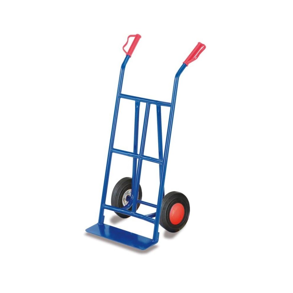 Steel Tube Hand Truck 250 kg with Solid Rubber Tires 620 x 440 x 1100 mm