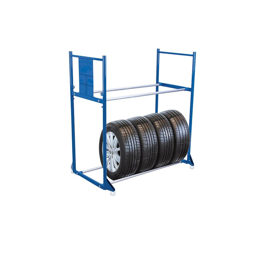 Tire Rack with 2 Tiers 300 kg 1205 x 780 x 1325 mm