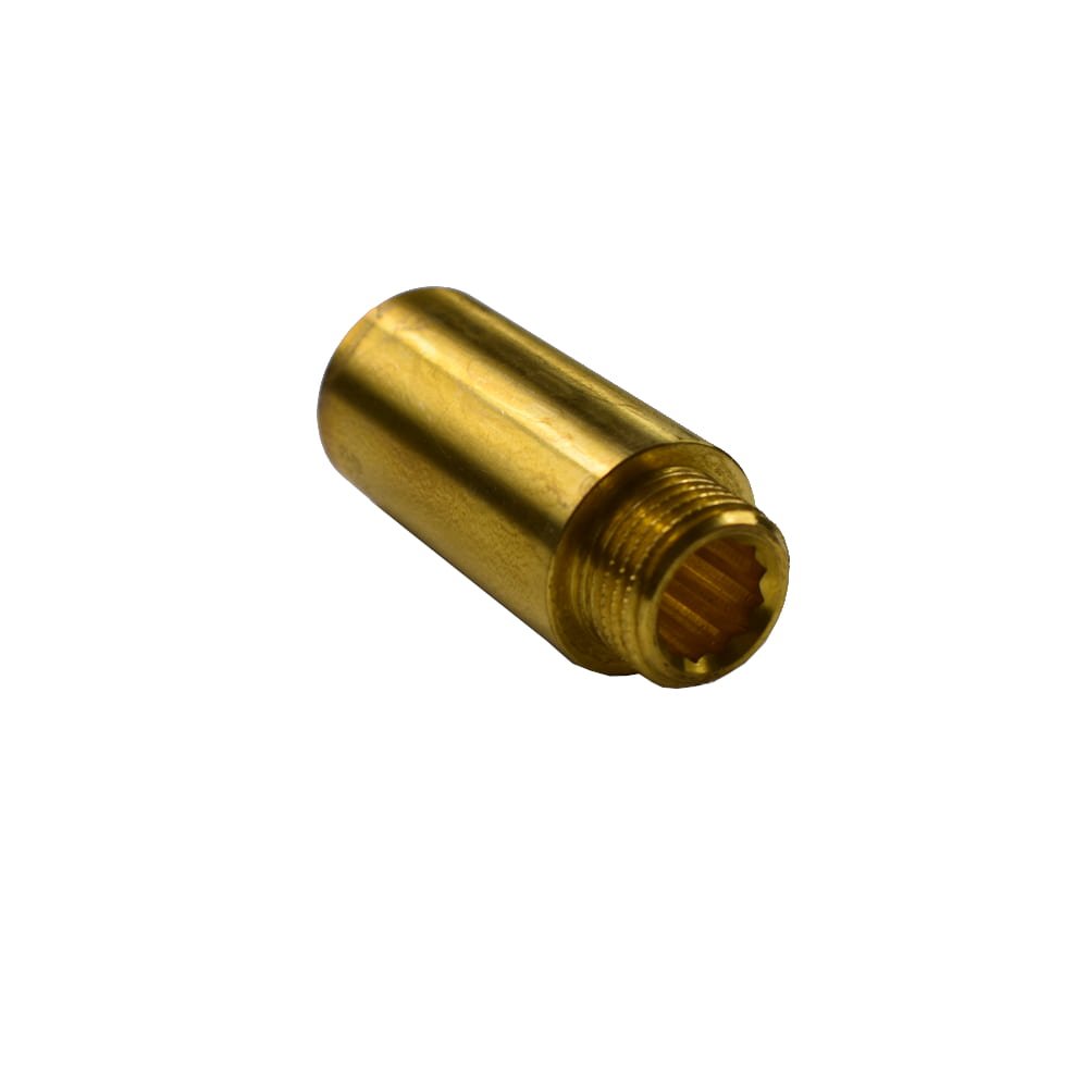 Threaded Fitting Brass Tap Extension 1/2" M x 1/2" F 65 mm