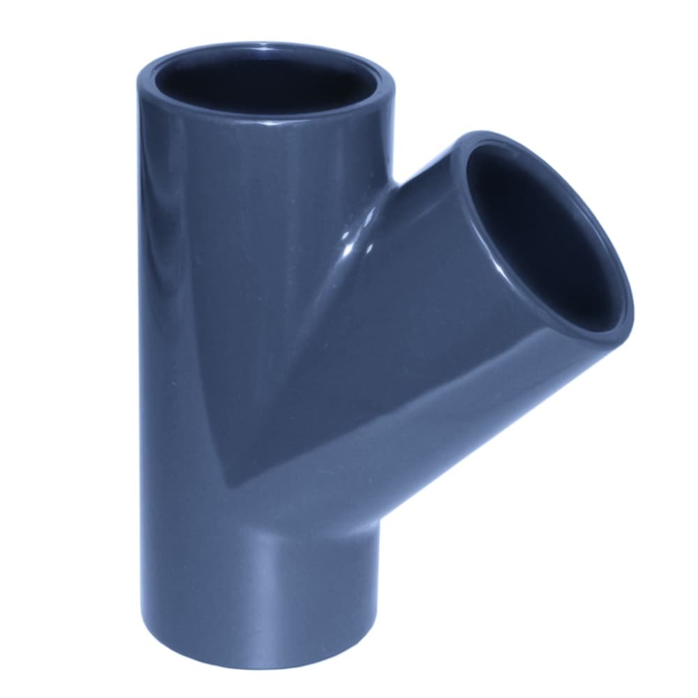 PVC - U 45° T-Piece Socket 20 mm PN16