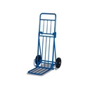 Parcel cart 100 kg foldable twice thermoplastic rubber tires 475 x 625 x 1025 mm