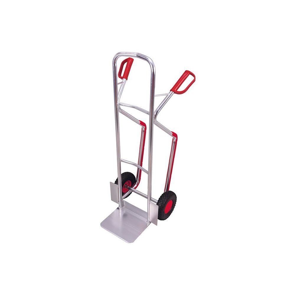 Aluminum Hand Truck 200 kg puncture-proof with plastic glides