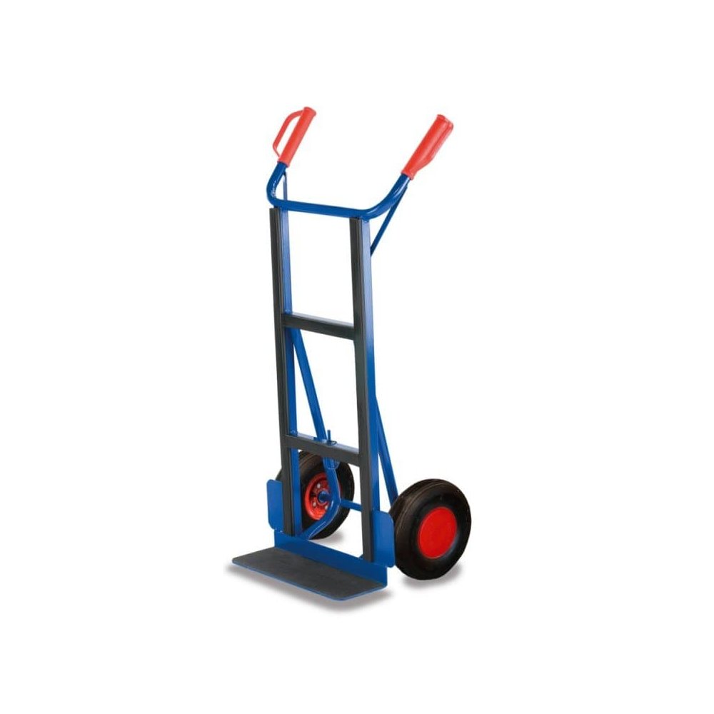 Hand Truck Steel Pipe 250 kg with Pneumatic Tires 640 x 425 x 1145 mm