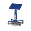 Material stand with hand crank adjustable and tiltable 680-1055 mm