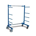 XL cantilever trolley one-sided with 2 posts