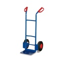 Steel Pipe Hand Truck 200 kg with Solid Rubber Tires 570 x 530 x 1105 mm