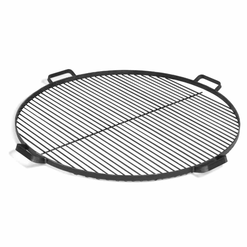 Grill grate made of natural steel with 4 handles 80 cm