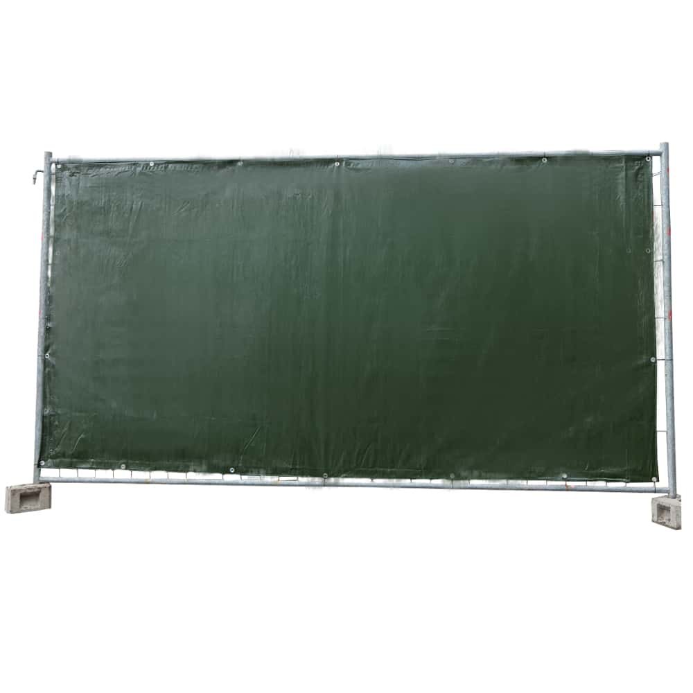 Construction Fence Tarp 160g/m² Green PE 1.76m x 3.41m