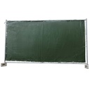 Construction Fence Tarp 160g/m² Green PE 1.76m x 3.41m