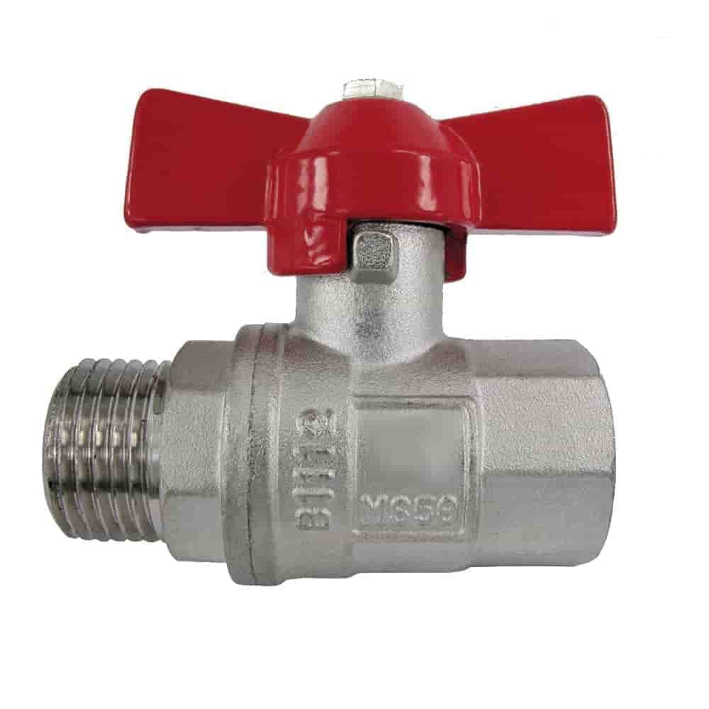 Wing Handle Ball Valve IGxAG 1/2"