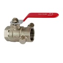 Lever Ball Valve with Drain 1"