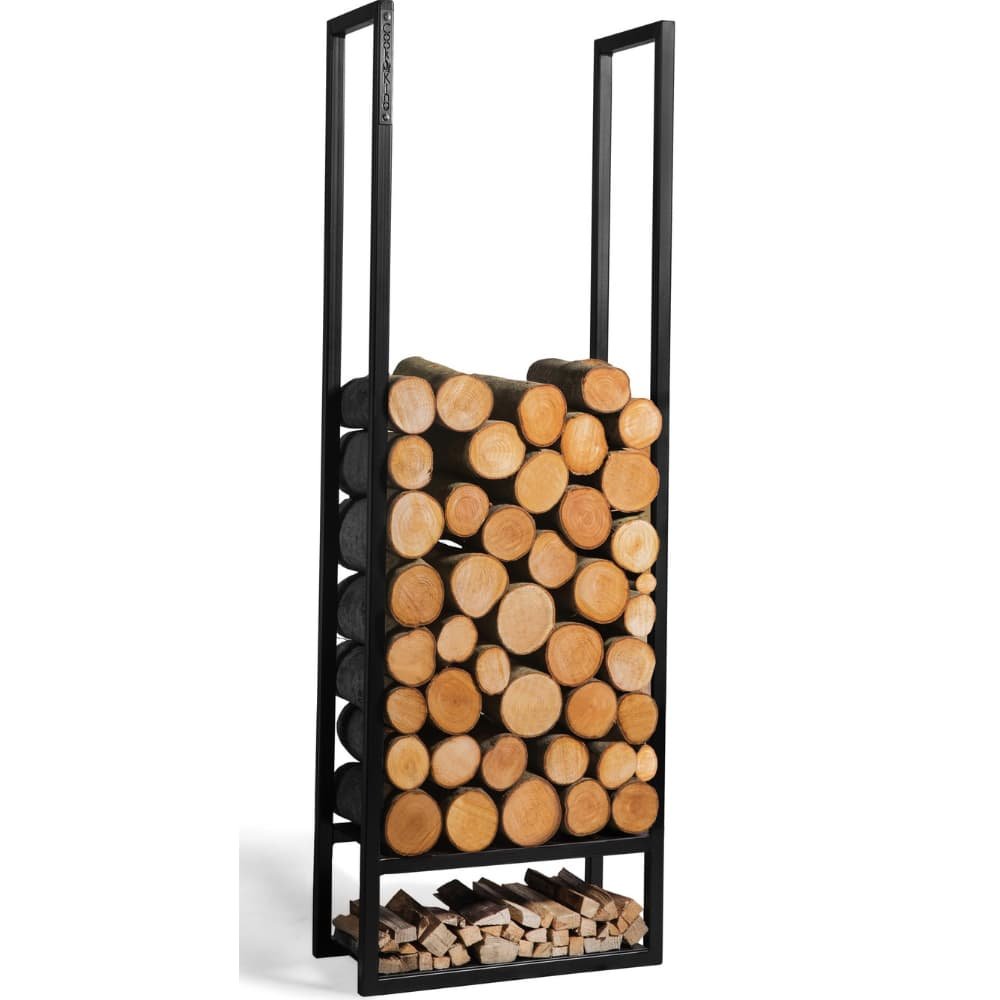 Firewood Rack "ATOS" 120 x 40 x 20 cm - made of Natural Steel