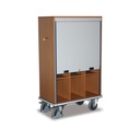 Filing Cart with 9 Lockable Sections + EasySTOP