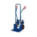 Steel tube stair hand truck 200 kg with large shovel