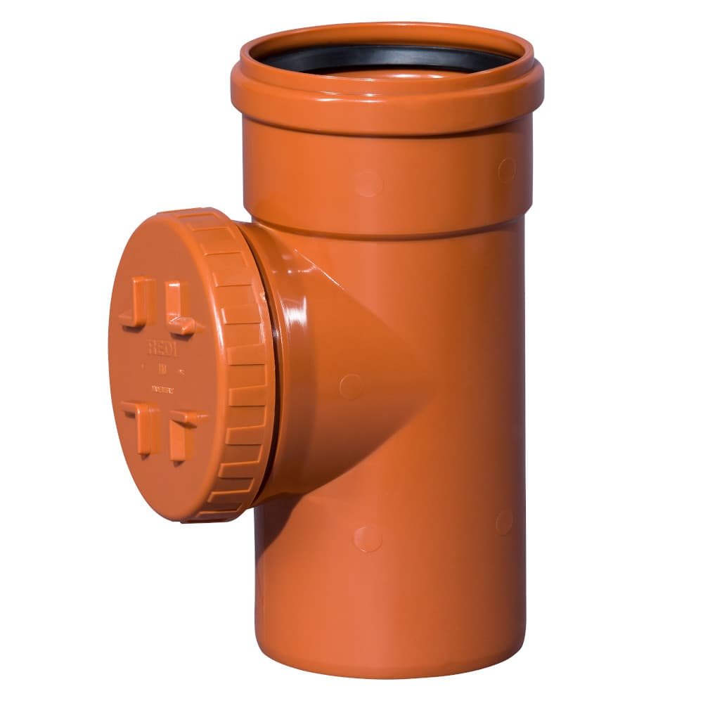 KGRE Cleaning Pipe DN/OD 160 with Round Cover