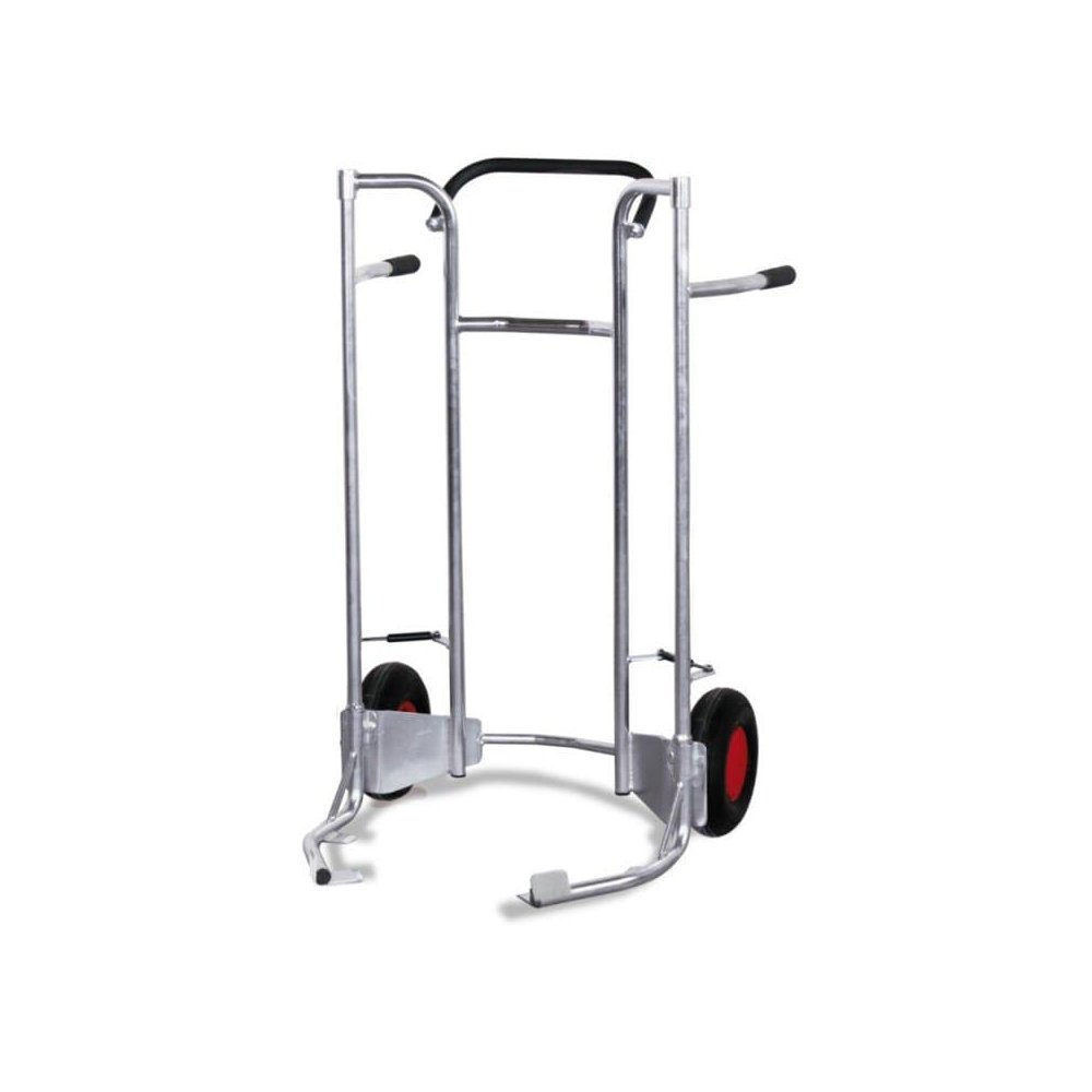 Low Tire Trolley 200 kg Load Capacity Galvanized Pneumatic Tires