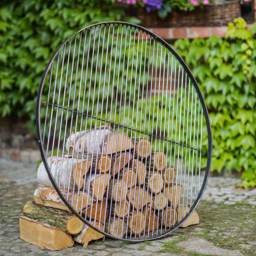 Grill Grate Made of Natural Steel 60 cm