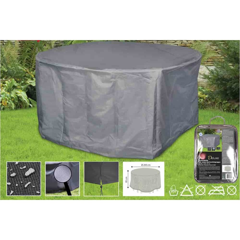 Protective Cover Deluxe Round Seating Group, approx. 200x95