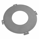 Stainless Steel Grill Plate for Fire Bowl 98 cm with Four Handles