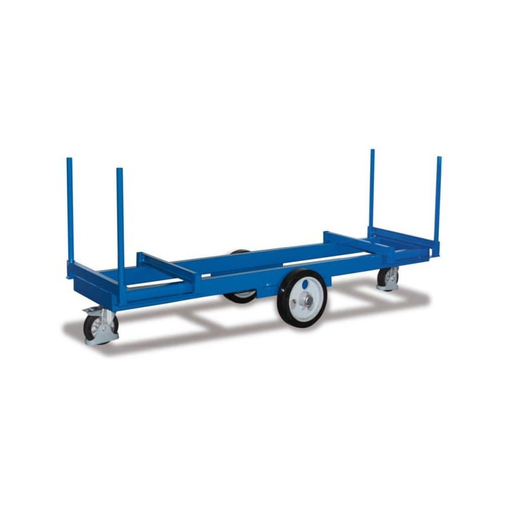 Long material trolley with 4 stakes (PO)