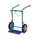 Steel Cylinder Cart 200 kg for 2 Steel Cylinders Pneumatic Tires 855 x 975 x 1240 mm