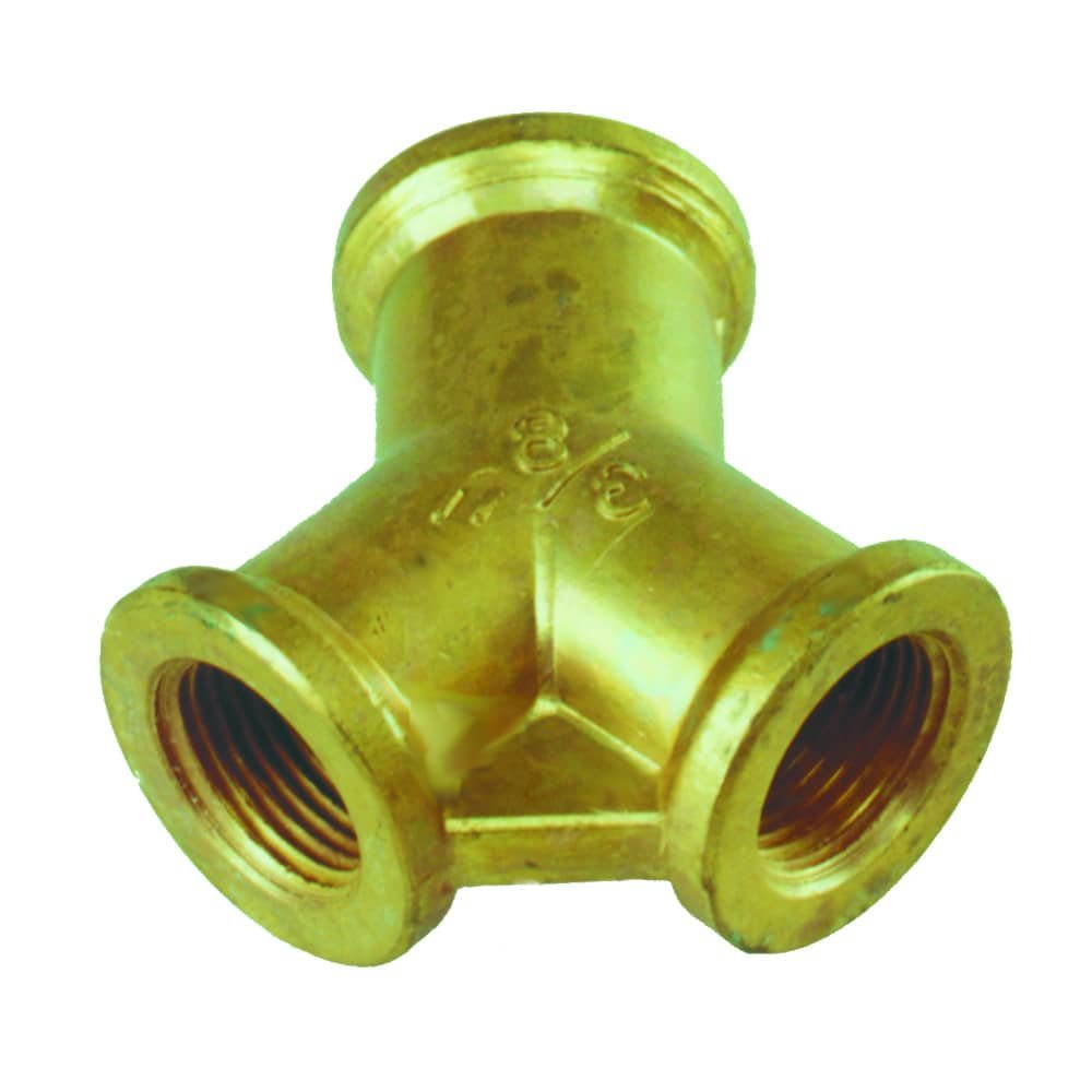 Brass Y / 2-way Distributor 3/8" Female Thread