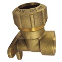 Brass PE Pipe Fitting 90° Female Wall Mount 20x1/2"