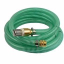 1"/25mm Suction + Pressure Hose with Strainer, Check Valve + 1" Male Double Nipple 15m