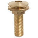 Threaded Fitting Brass Pass-Through 1/2" Male Thread