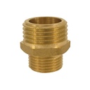 Threaded Fitting Brass Double Nipple Reduced 3/4" M x 3/8" M