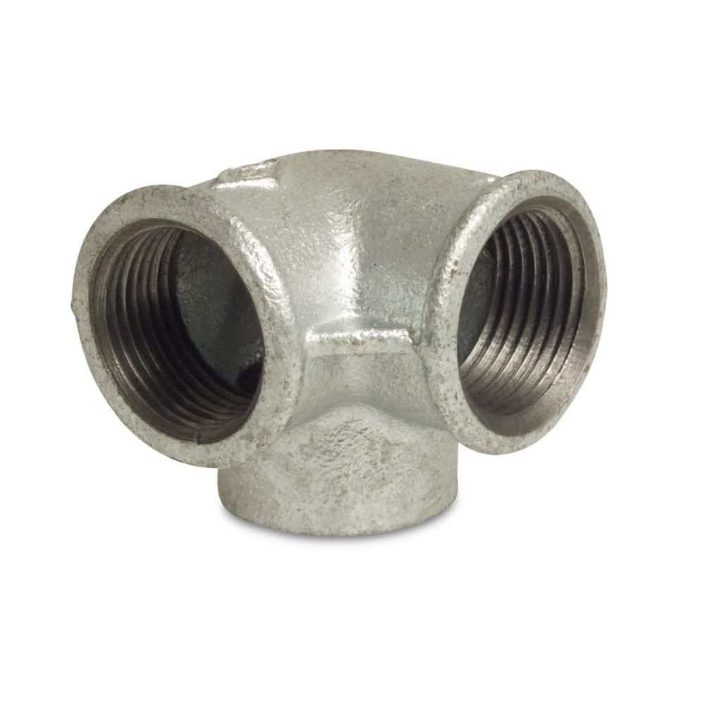 Threaded Fitting Malleable Cast Iron Angle Distributor 3/4" F x 3/4" F x 3/4" F