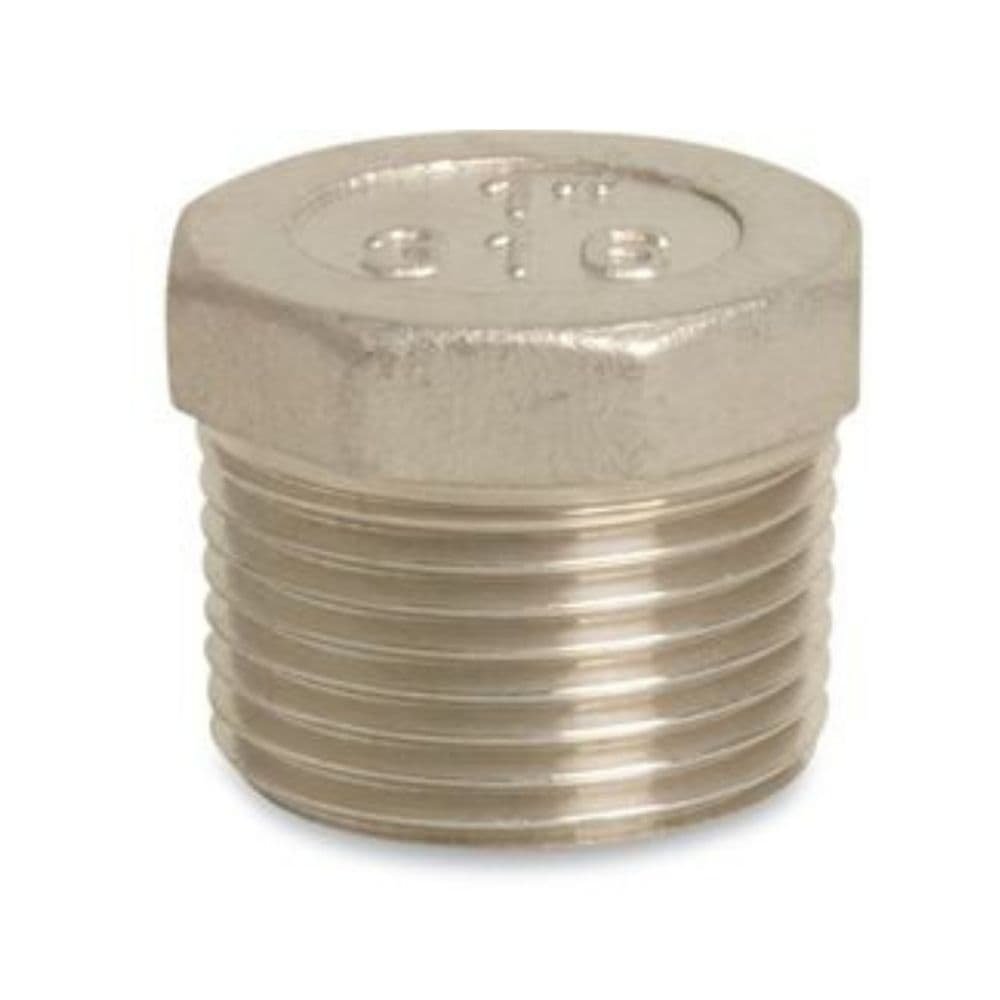 Threaded Fitting Stainless Steel Plug 3/4" Male Thread 10bar