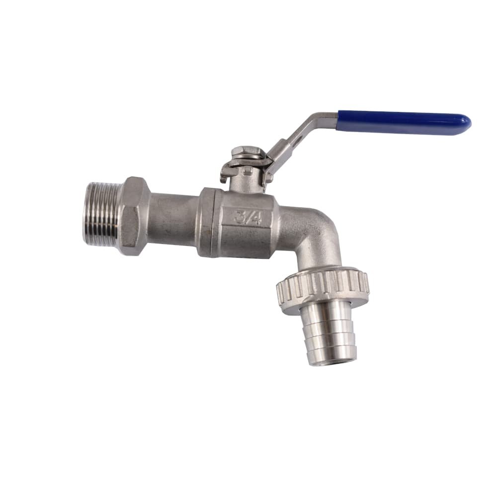 Stainless Steel Ball Outlet Valve with Lever 3/4"