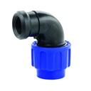 PP PE Pipe Fitting 90° Elbow 20 x 3/4" Female Thread