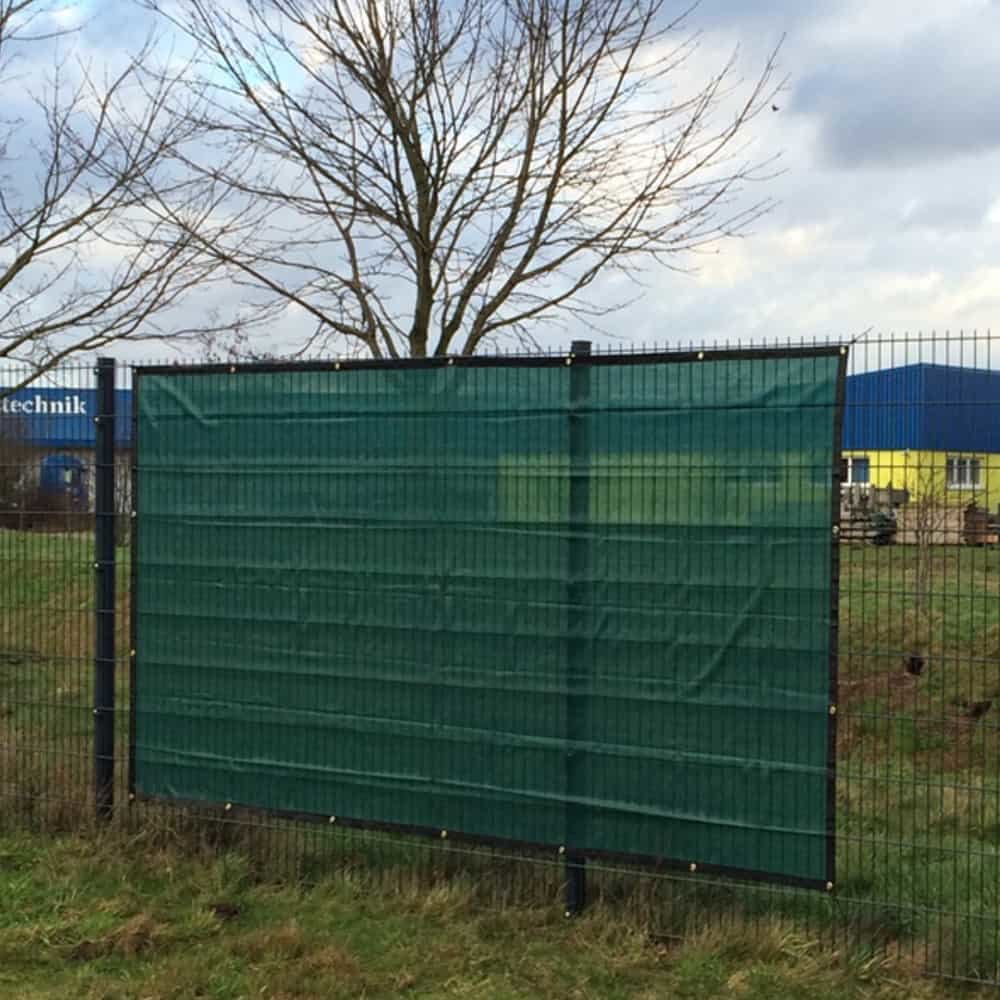 reinforced green construction fence fabric 1.76m x 3.41m