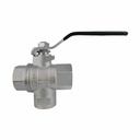 3-Way Ball Valve 3/4"