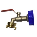 1" IG IBC Container S60 + Faucet + Geka 1 1/4