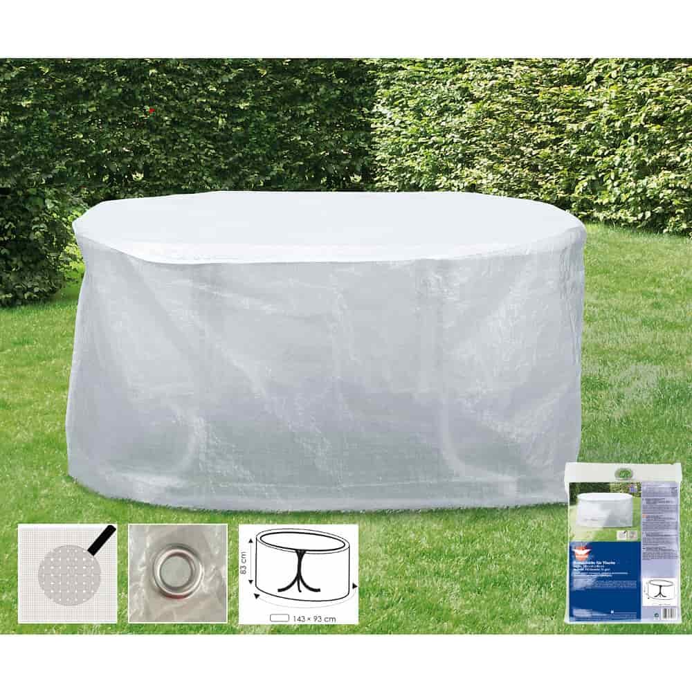 Protective cover transparent table, approx.93x83